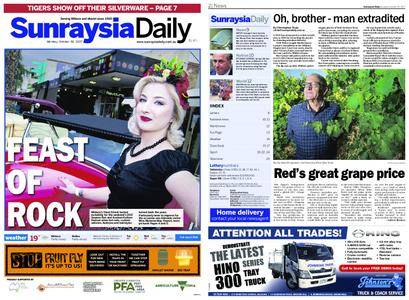 Sunraysia Daily – October 30, 2017