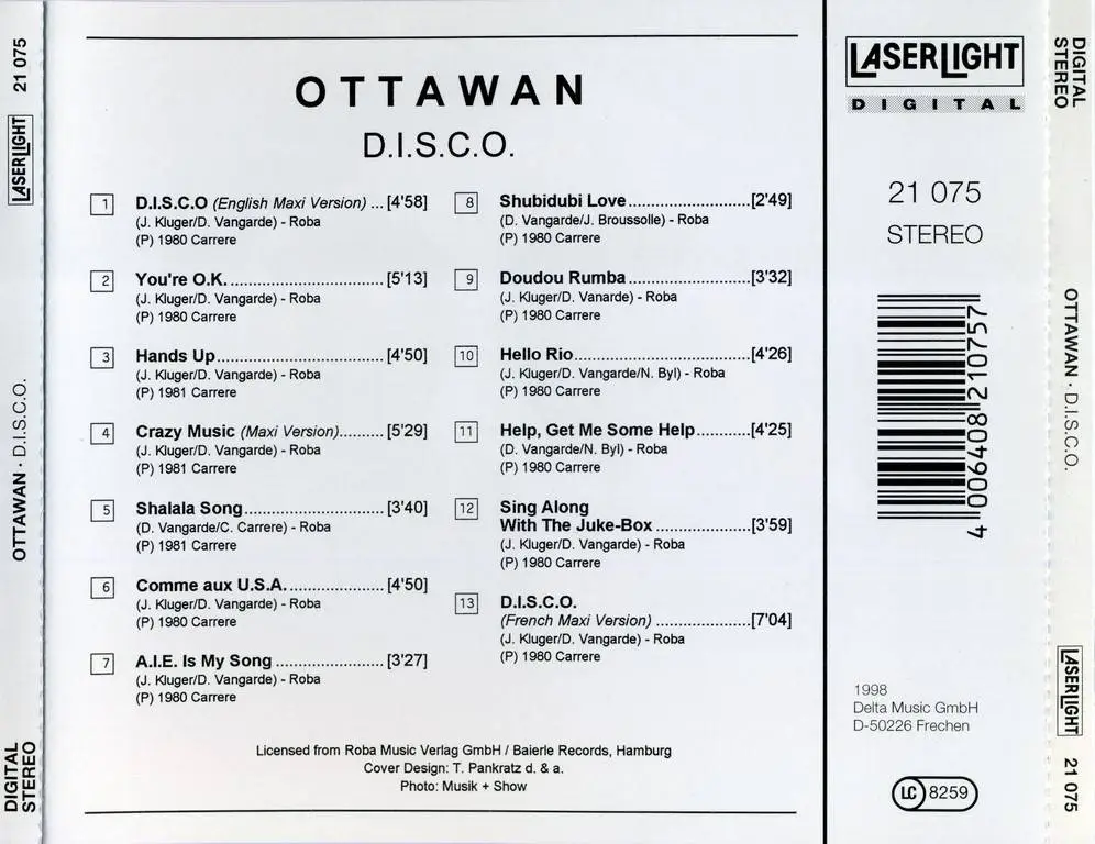 Перевод песни disco. Ottawan d.i.s.c.o. 1980. Ottawan - d.i.s.c.o. обложка. Ottawan - (1980) альбом. Ottawan - d.i.s.c.o (1980) обложка.