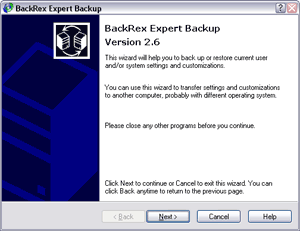 BackRex Expert Backup v2.6.0.113