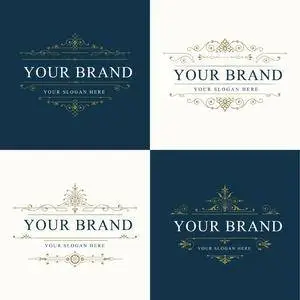 CreativeMarket - Set Luxury Logos