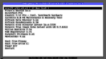MultiBoot EmergencyCD Jul 2009