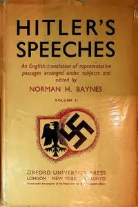 The Speeches of Adolf Hitler (April 1922 — August 1939), Vol. 2