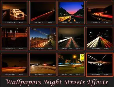 Wallpapers Night Streets Lights Effects