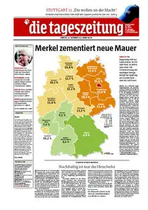 Tageszeitung TAZ vom 28 September 2010