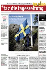 Tageszeitung TAZ vom 05 September 2013
