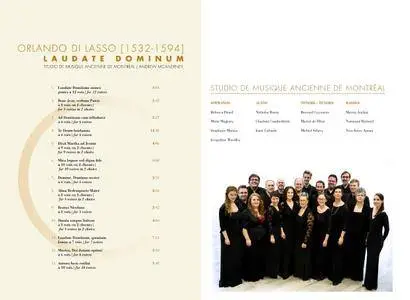 Studio De Musique Ancienne De Montréal & Andrew McAnerney - Orlando di Lasso: Laudate Dominum (2017)