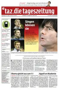 Tageszeitung TAZ vom 18 Oktober 2012