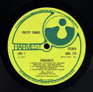 Pretty Things - Parachute (Harvest 1970) 24-bit/96kHz Vinyl Rip