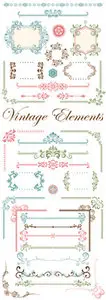 Vintage Design Elements Vector
