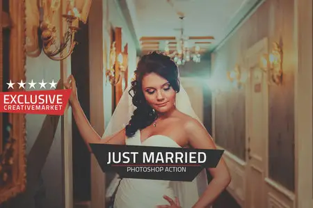 CreativeMarket - Just Married Photoshop Action