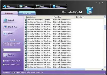 WindowsCare Technology Uninstall Gold 2.0.2.65