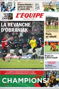 L'Equipe Edition du Lundi 13 Février 2012