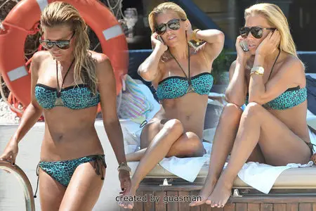 Sylvie van der Vaart - Bikini on vacation in Marbella, Spain July 10, 2012