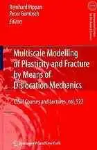 Multiscale Modelling of Plasticity and Fracture by Means of Dislocation Mechanics