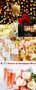 Photos - Glasses of champagne Mix 8