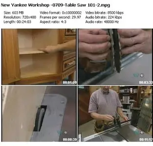 The New Yankee Workshop - Table Saw 101 - Part 1 & 2 