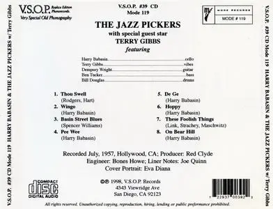 Harry Babasin - Harry Babasin & The Jazz Pickers with Terry Gibbs (1957) {V.S.O.P. Records #39 rel 1998}