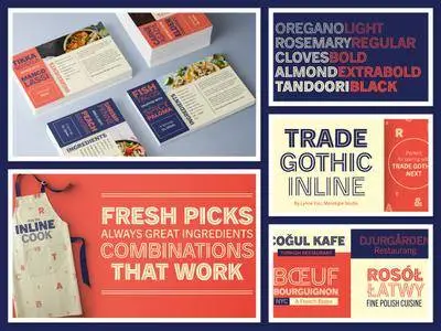 Trade Gothic Inline Font Family