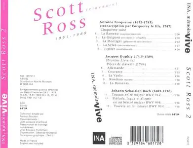 Scott Ross - Forqueray, Duphly, J.S. Bach (1995)