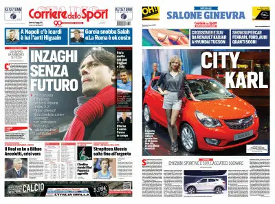 Corriere dello Sport + Speciale Salone Di Ginevra - 08.03.2014