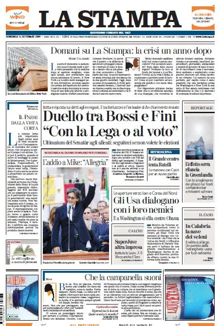 La Stampa (13-09-09)