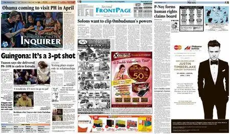 Philippine Daily Inquirer – February 14, 2014