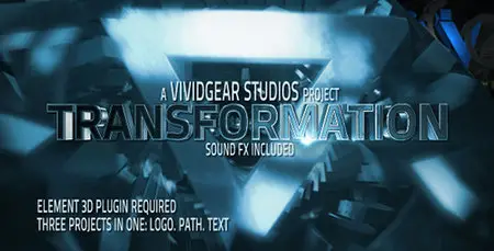 E3D Transform Text, Path, Logo - Project for After Effects (VideoHive)