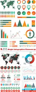 Vectors - Bright Infographics Elements 33