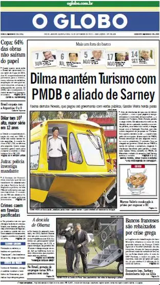 Jornal O Globo - 15 de setembro de 2011