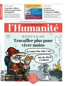 L’Humanite - 30 Décembre 2019