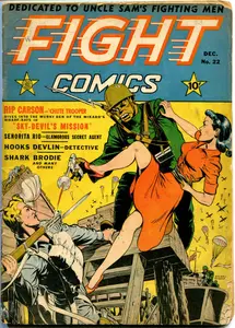 Fight Comics 022 1942 8 damaged pgs c2c freddyfly