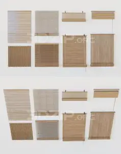 Woody Curtains Collection - 3D Model