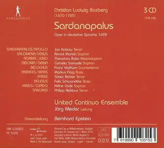 Bernhard Epstein, United Continuo Ensemble - Christian Ludwig Boxberg: Sardanapalus (2014)