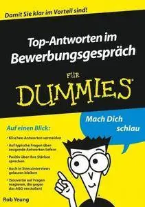 Top-Antworten im Bewerbungsgespräch für Dummies (Repost)