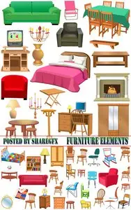 Stock Vector - Furniture Elements