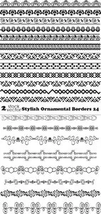 Vectors - Stylish Ornamental Borders 24