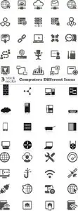 Vectors - Computers Different Icons