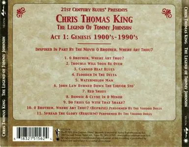 Chris Thomas King - The Legend of Tommy Johnson (2001) {21st Century Blues VE15156}