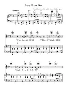 Baby i love you - Ramones (Piano-Vocal-Guitar (Piano Accompaniment))