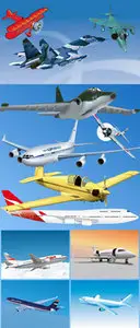 Airplanes Vector