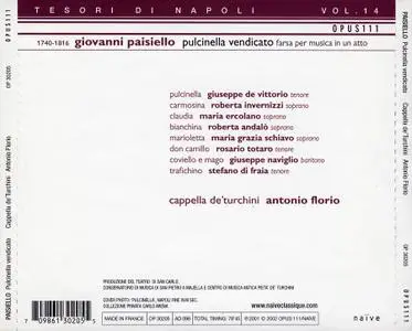 Antonio Florio, Capella de' Turchini - Giovanni Paisiello: Pulcinella vendicato (2002)