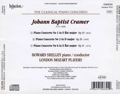 Howard Shelley, London Mozart Players - Johann Baptist Cramer: Piano Concertos Nos. 1, 3 & 6 (2020)
