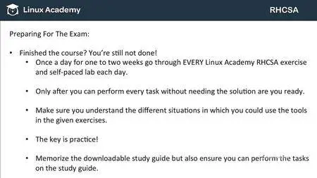 Linux Academy Red Hat Certified Systems Administrator Prep