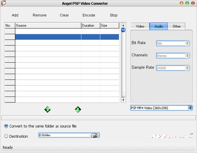 Angel PSP Video Converter 1.7