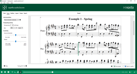 Capella Audio2score Pro 5.0