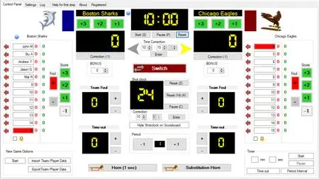 Eguasoft Basketball Scoreboard Pro 4.6.4.0