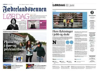 Fædrelandsvennen – 22. juni 2019