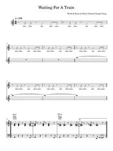 Waiting For A Train - Flash and the Pan (Piano-Vocal-Guitar (Piano Accompaniment))