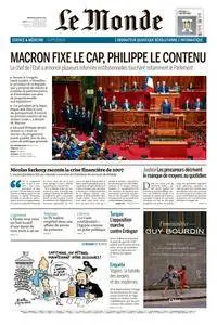 Le Monde du Mercredi 5 Juillet 2017