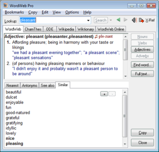 WordWeb Software WordWeb Pro 7.2